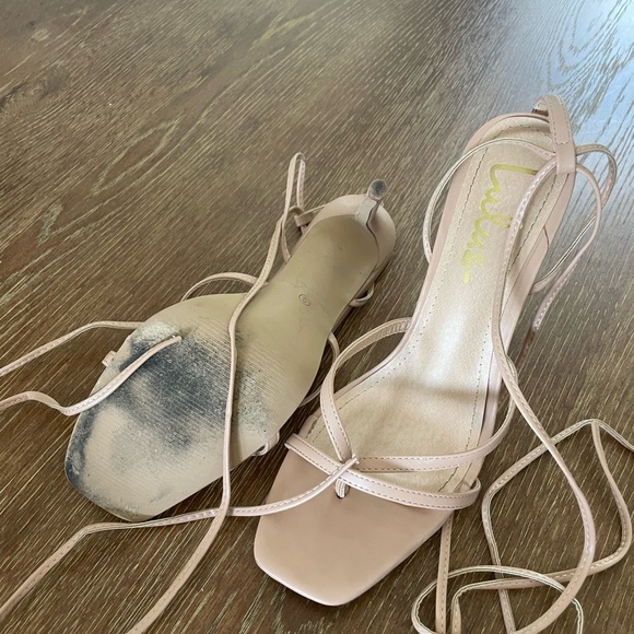 Lulus Simonee Lace up High Heels sandals - Picture 3 of 7